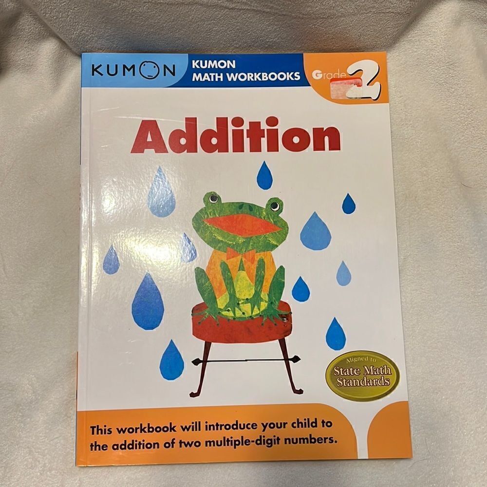 2 NWOT Second grade Kumon math workbooks